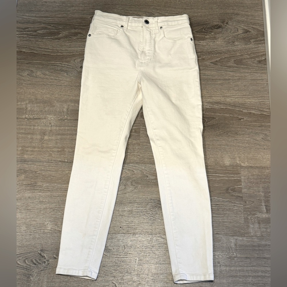 Everlane High Rise Skinny Jean White Size 27 Clean Girl Summer Denim